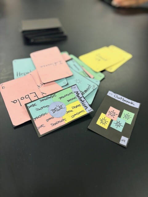 cards from homemade card game